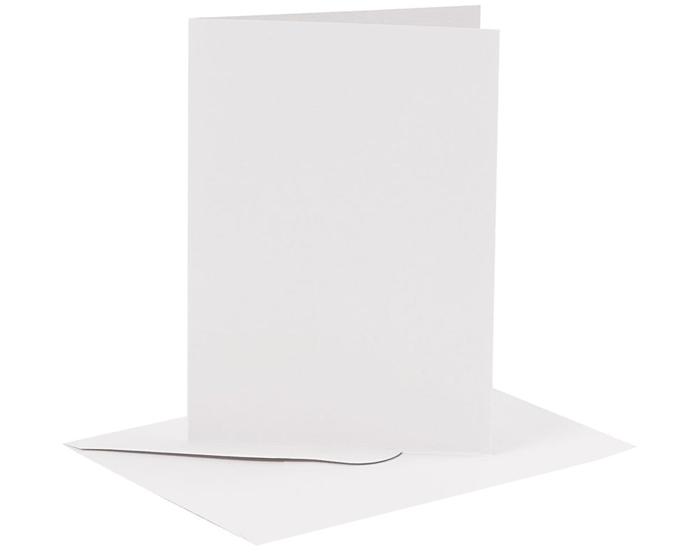 6 Coloured A6 Cards & Envelopes for Card Making Crafts | Card Making Blanks