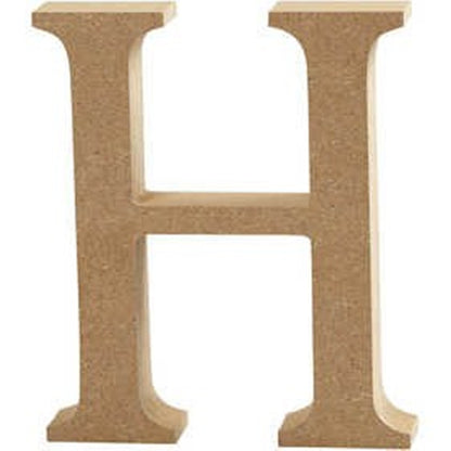 Large 13cm Wooden MDF Capital Letters, Numbers & Symbols for Crafts