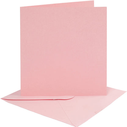 4 Coloured 6x6 Cards & Envelopes for Card Making Crafts | Card Making Blanks