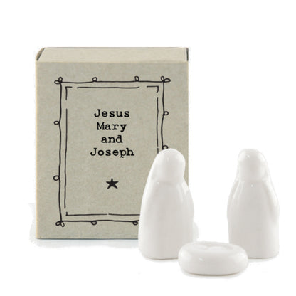Jesus Mary and Joseph | Porcelain Nativity | Cracker Filler Gift