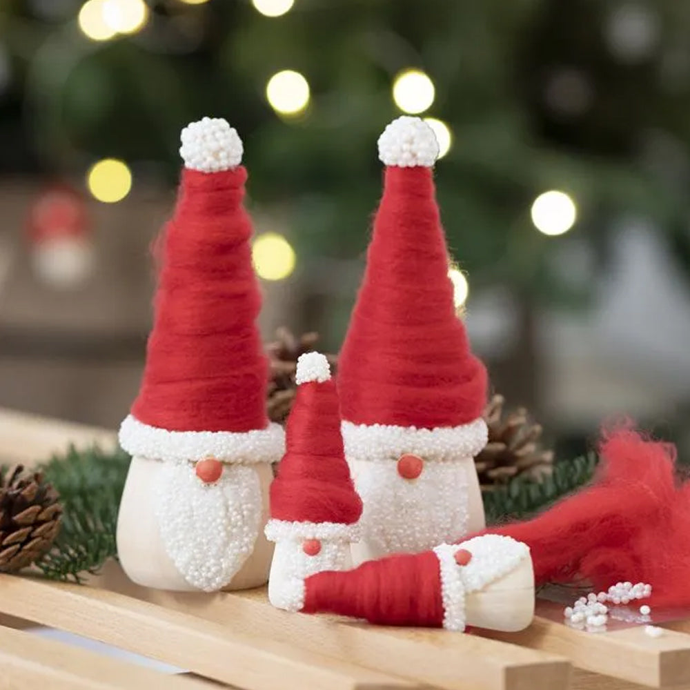 Wooden Christmas Gonk Shape to Decorate - Choice of Size