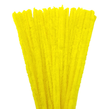 15Pk 15mm Single Colour Packs 30cm Chunky Chenille Stems Craft Pipe Cleaners