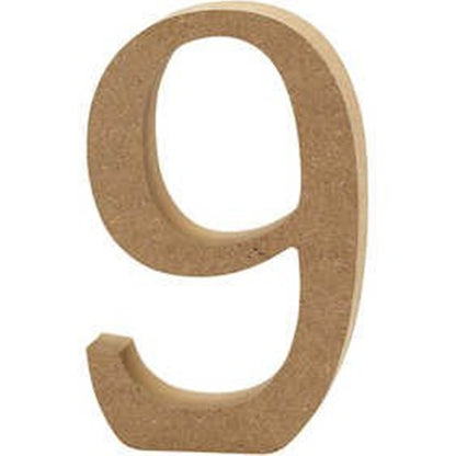 Small 8cm Wooden MDF Letters, Numbers & Symbols | Wood Shapes for Crafts