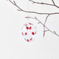 Gorgeous Large Ladybird Print Glass Egg | Hanging Easter Decoration | 9cm Tall
