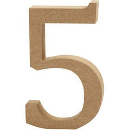 Small 8cm Wooden MDF Letters, Numbers & Symbols | Wood Shapes for Crafts