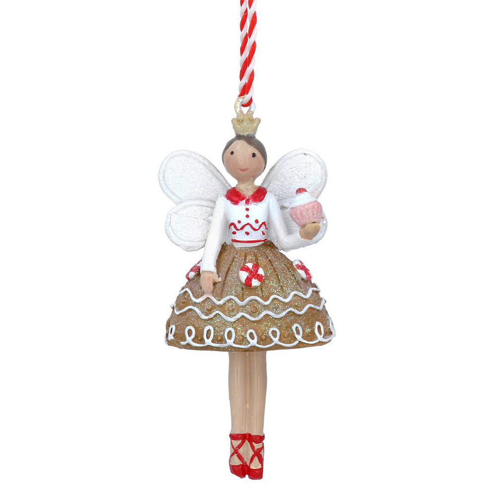 Christmas Gingerbread Angel Hanging Ornament | Gisela Graham | Tree Decoration