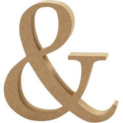 Small 8cm Wooden MDF Letters, Numbers & Symbols | Wood Shapes for Crafts