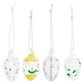 Pretty Painted Mini Glass Eggs | Hanging Tree Decorations | Pack of 4 | 6cm Tall