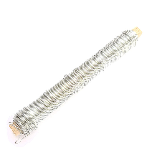 50m Silver Floristry Binding Wire