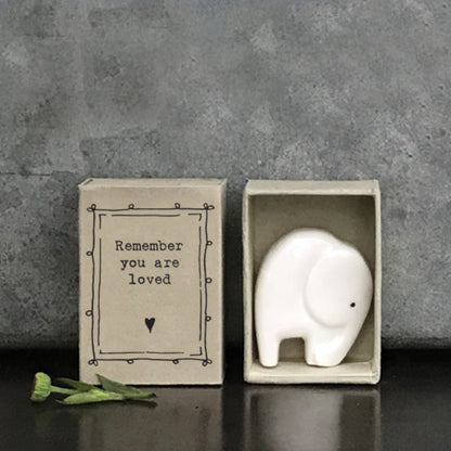 Remember You are Loved | Porcelain Elephant | Cracker Filler | Little Gift