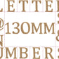 Large 13cm Wooden MDF Capital Letters, Numbers & Symbols for Crafts