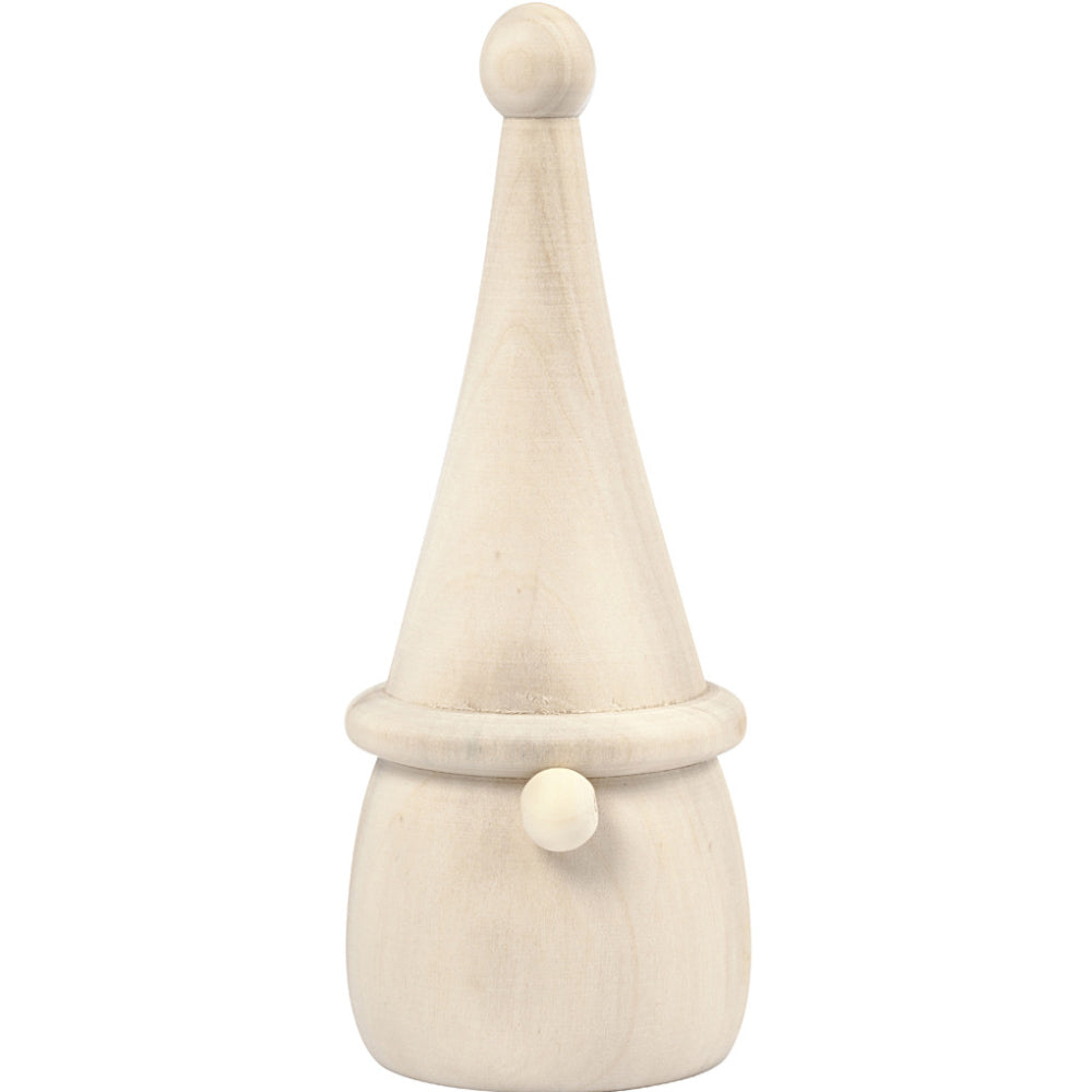 Wooden Christmas Gonk Shape to Decorate - Choice of Size