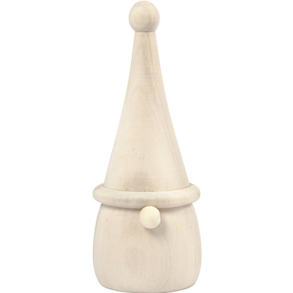 Wooden Christmas Gonk Shape to Decorate - Choice of Size