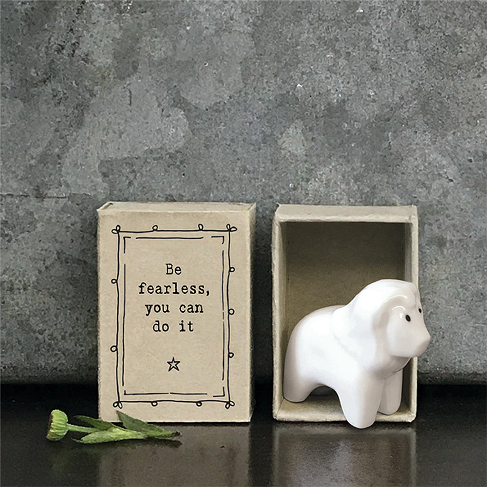 Be Fearless You Can Do It | Ceramic Lion | Cracker Filler | Mini Gift