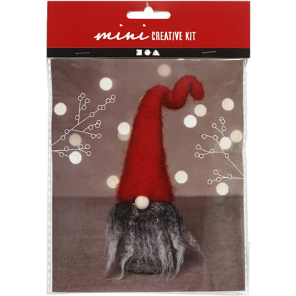 Christmas Gonk with Grey Beard Needle Felting Craft Kit | DIY Decoration