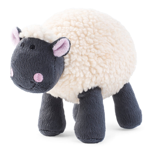 Large Fleecy White Sheep with Squeaker  | Best Quality Dog Toy Gift | 18cm Tall