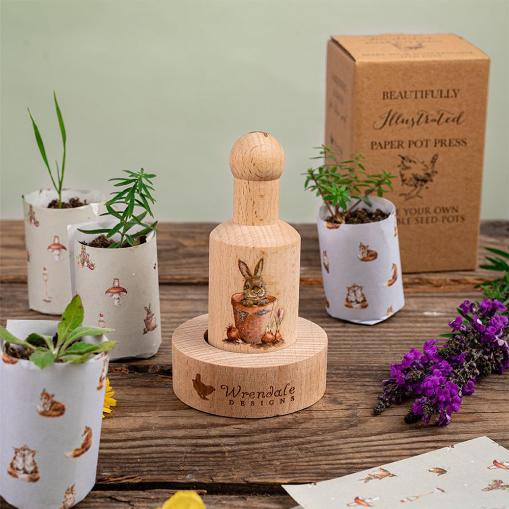 'Garden Friends' Rabbit | Paper Pot Press | Eco Gardening Gift | Wrendale Designs