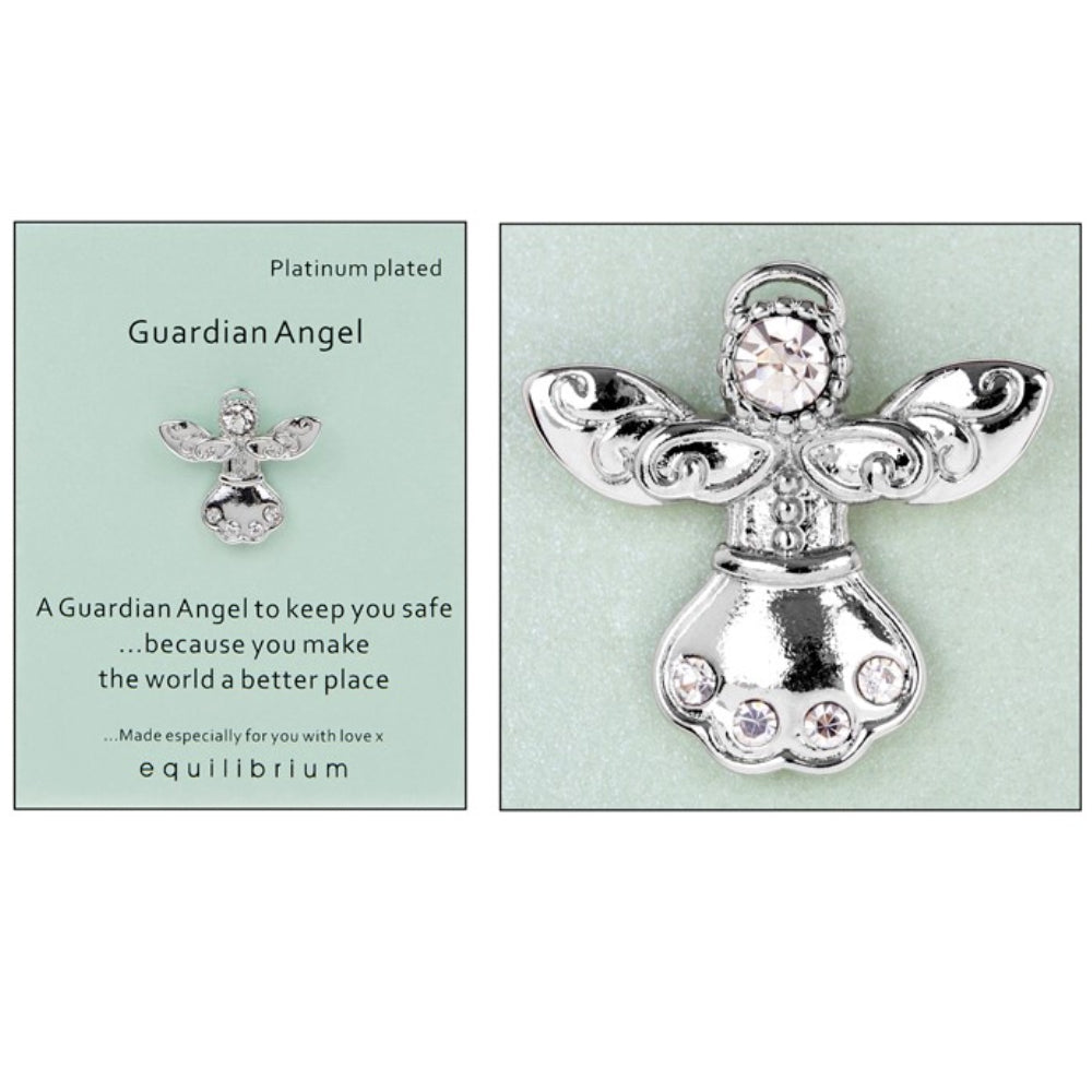 Better Place | Platinum Plated Guardian Angel Pin | Cracker Filler | Mini Gift