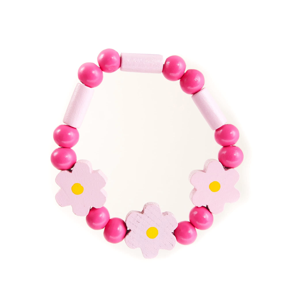 Pretty Flower Wooden Bracelet for Girls | Cracker Filler | Mini Gift