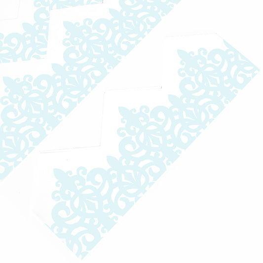 Baby Blue | 10 Adjustable Filigree Paper Hats for DIY Cracker Making Crafts