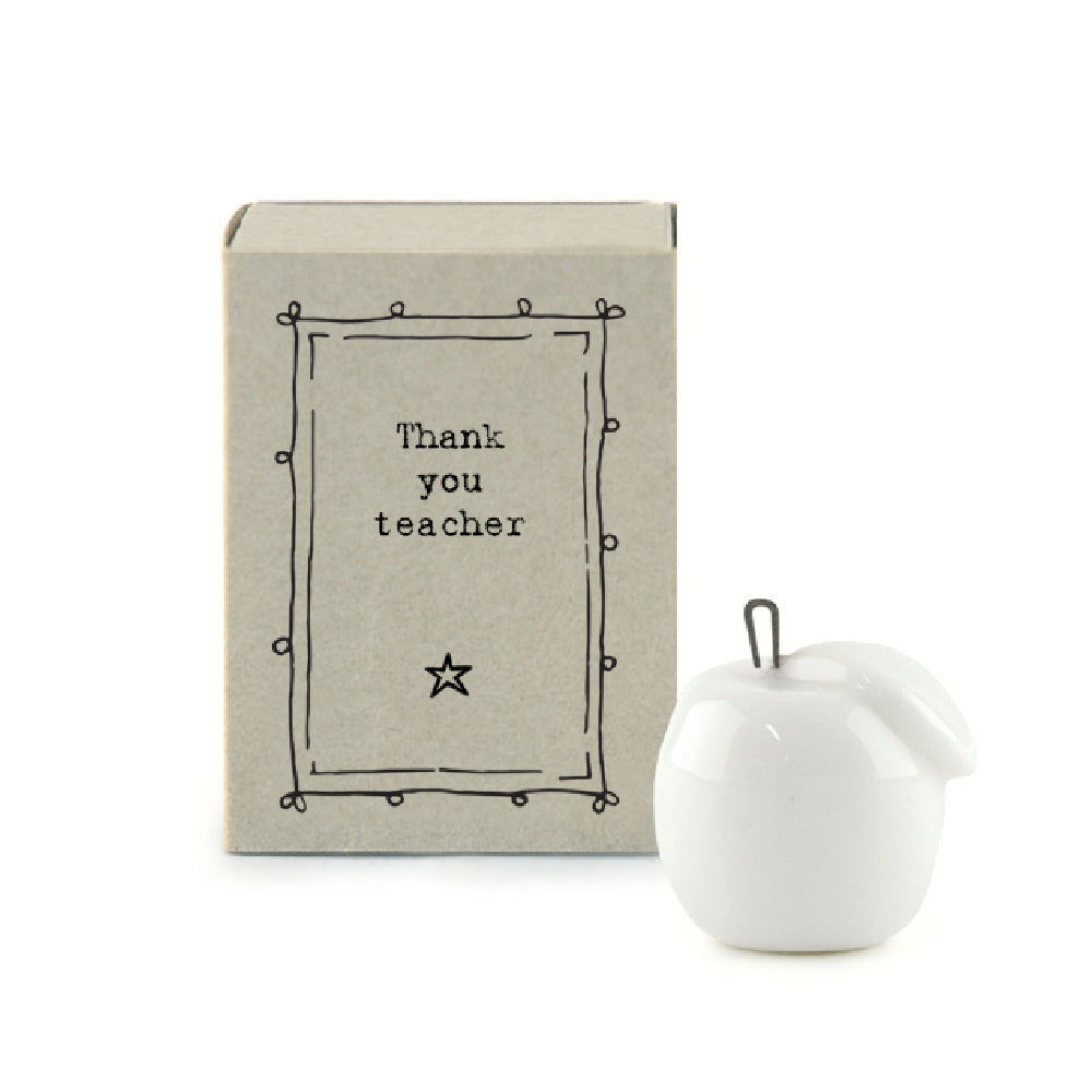 Thankyou Teacher | Ceramic Apple | Cracker Filler | Mini Gift