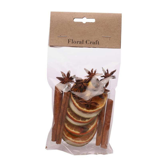 50g Dried Citrus Slice & Spice Mixture for Floristry & Wreath Making