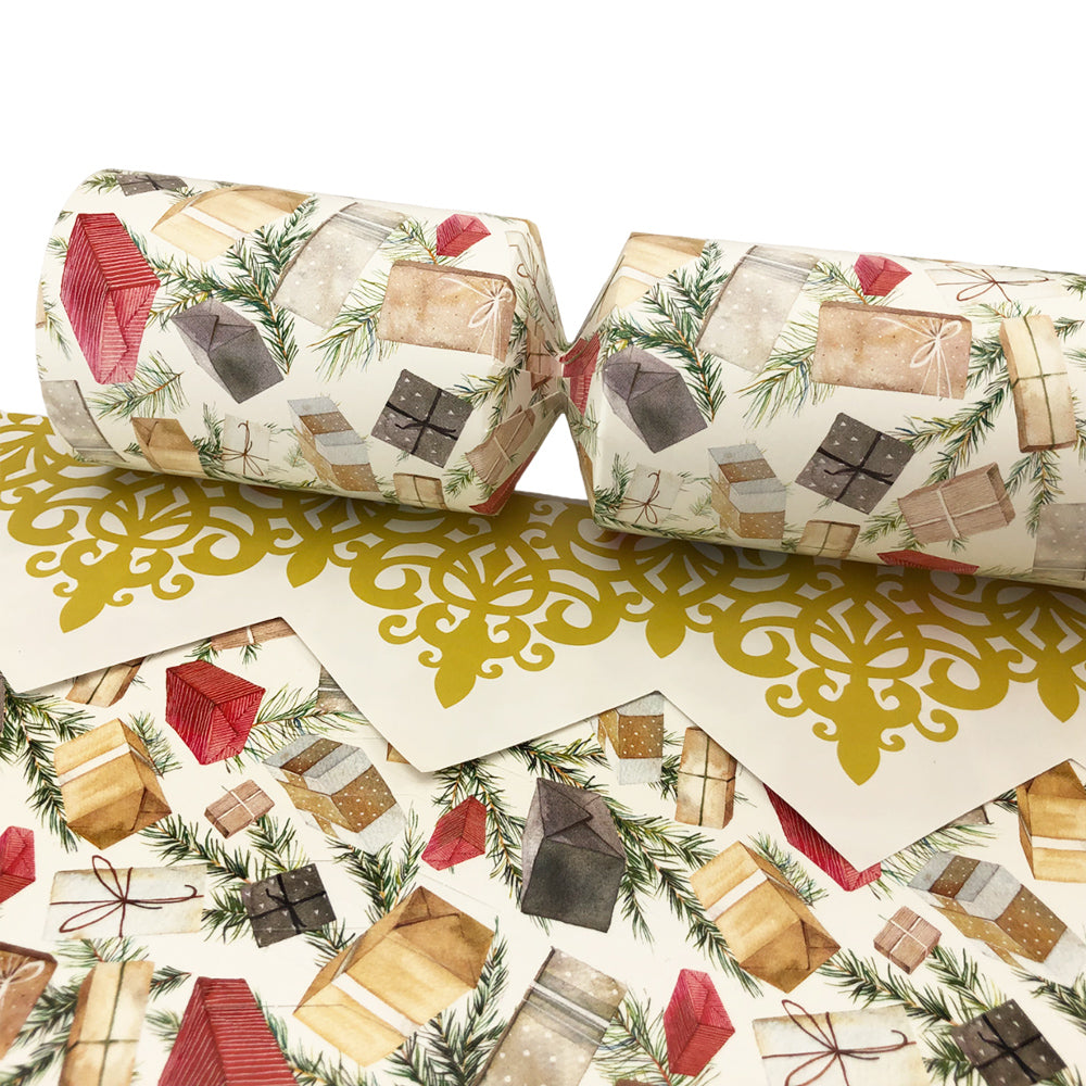 Pine and Presents Christmas Cracker Making Kits - Make & Fill Your Own