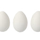 12 White Hollow One Piece Matt Plastic Easter Eggs for Crafts