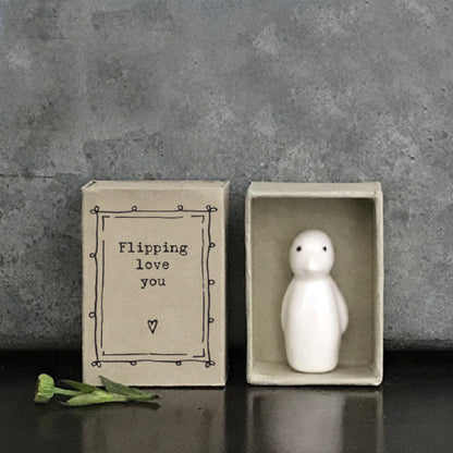 Flipping Love You | Porcelain Penguin | Cracker Filler | Little Gift