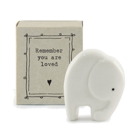 Remember You are Loved | Porcelain Elephant | Cracker Filler | Little Gift