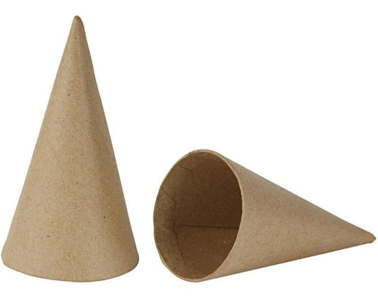 Paper Mache Cones to Decorate - Choice of Sizes | Papier Mache Shapes