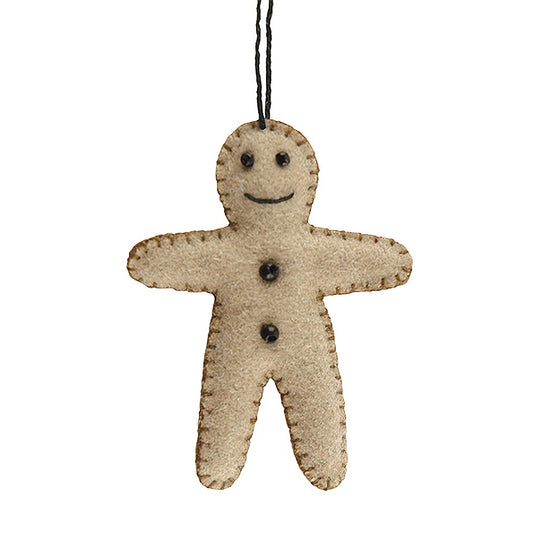 6cm Felt Gingerbread Man Christmas Decoration | Cracker Filler | Mini Gift