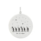5.5cm Porcelain Disc Christmas Hanging Decoration |Let It Snow | Penguin Design