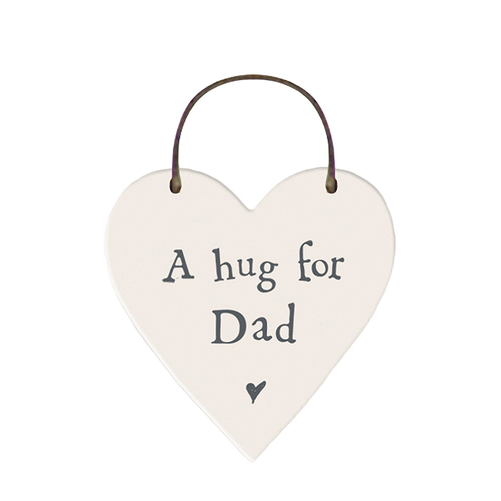A Hug For Dad Mini Wooden Hanging Heart | Cracker Filler | Mini Gift