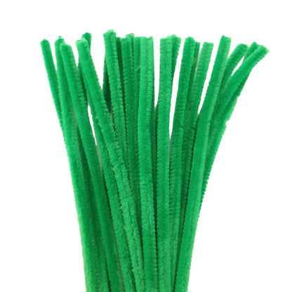 25Pk 9mm Single Colour Packs 30cm Chenille Stems Craft Pipe Cleaners