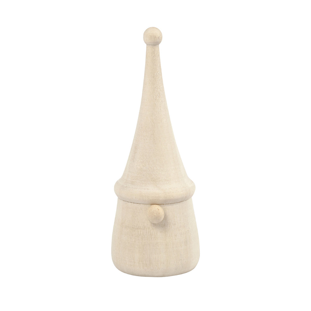 Wooden Christmas Gonk Shape to Decorate - Choice of Size