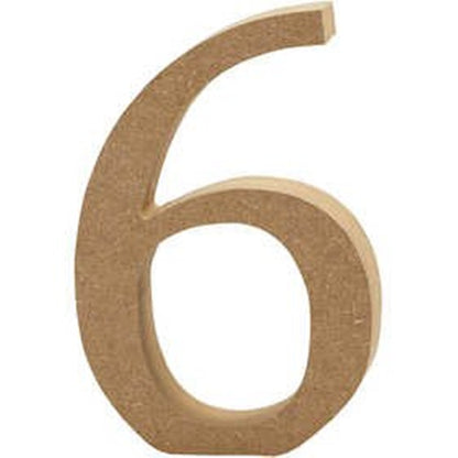 Small 8cm Wooden MDF Letters, Numbers & Symbols | Wood Shapes for Crafts