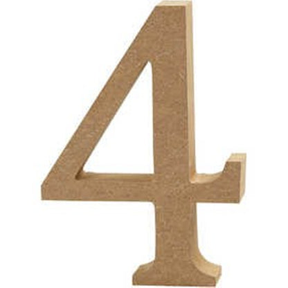 Small 8cm Wooden MDF Letters, Numbers & Symbols | Wood Shapes for Crafts