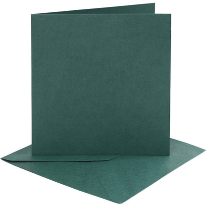 4 Coloured 6x6 Cards & Envelopes for Card Making Crafts | Card Making Blanks