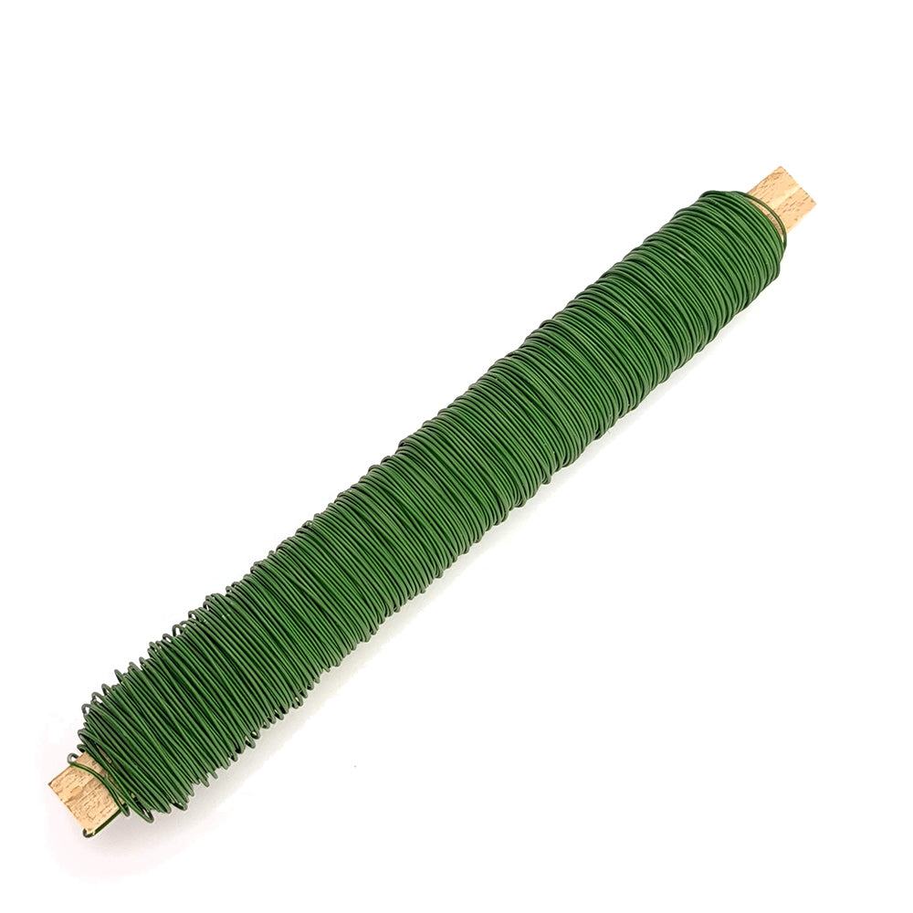 50m Green Floristry Binding Wire
