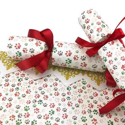 Christmas Sketched Pawprints | Cracker Making Craft Kit | Make & Fill Your Own