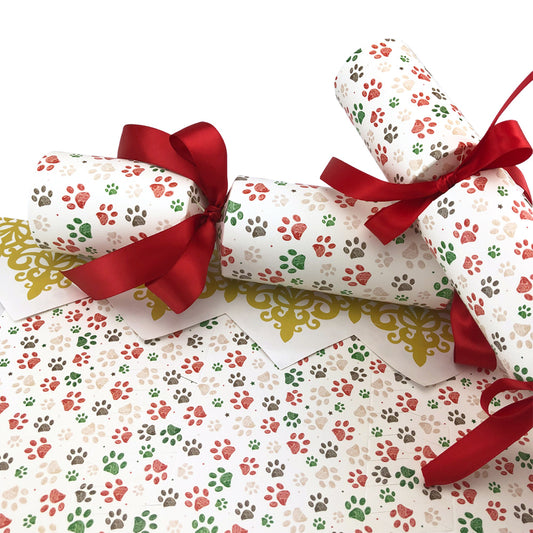 Christmas Sketched Pawprints | Cracker Making Craft Kit | Make & Fill Your Own