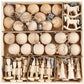 72 Wooden Christmas Ornaments | Tree Decorations | Baubles Craft Base