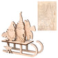 16cm Wooden Self Assembly Gonk Scene with Sleigh | Adult Christmas Craft