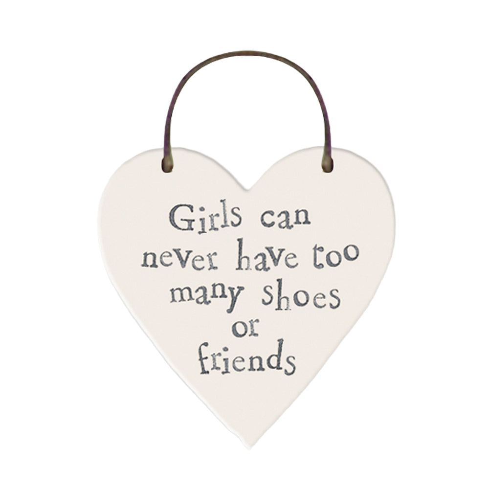 NEW - Girls & Shoes & Friends Heart Hanger | Cracker Filler | Mini Gift
