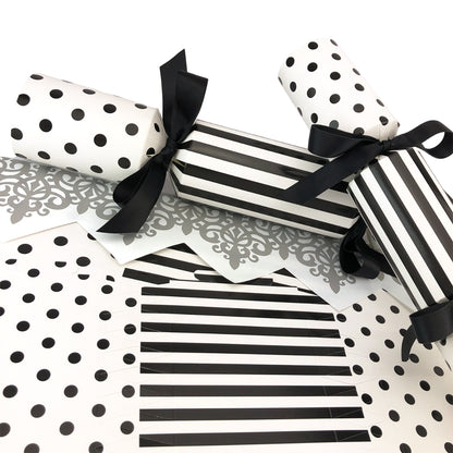 Monochrome Spots & Stripes | Cracker Making Craft Kit | Make & Fill Your Own